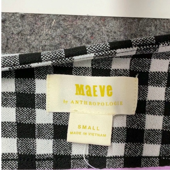 Anthropologie Black and White Gingham Pencil Skirt - Picture 5 of 6